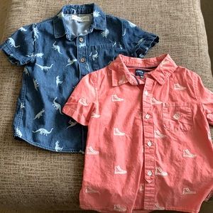 2 Button Down Toddler Shirts